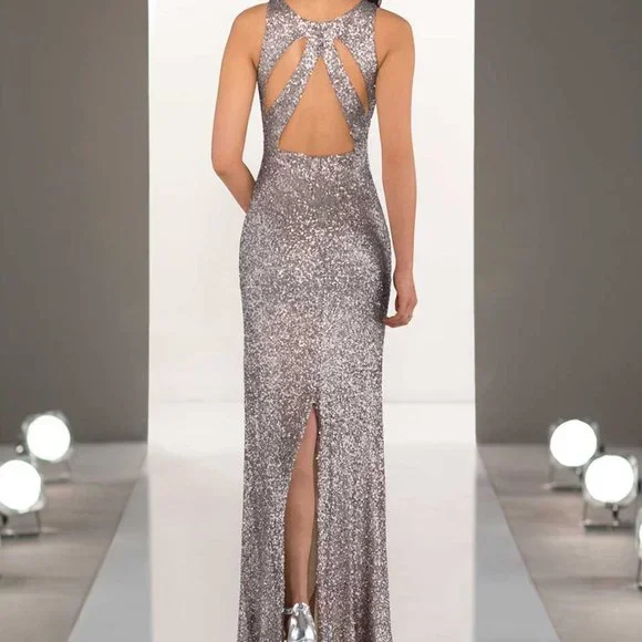 SORELLA VITA | Dresses | Sequin Floorlength Halter Gown | Poshmark